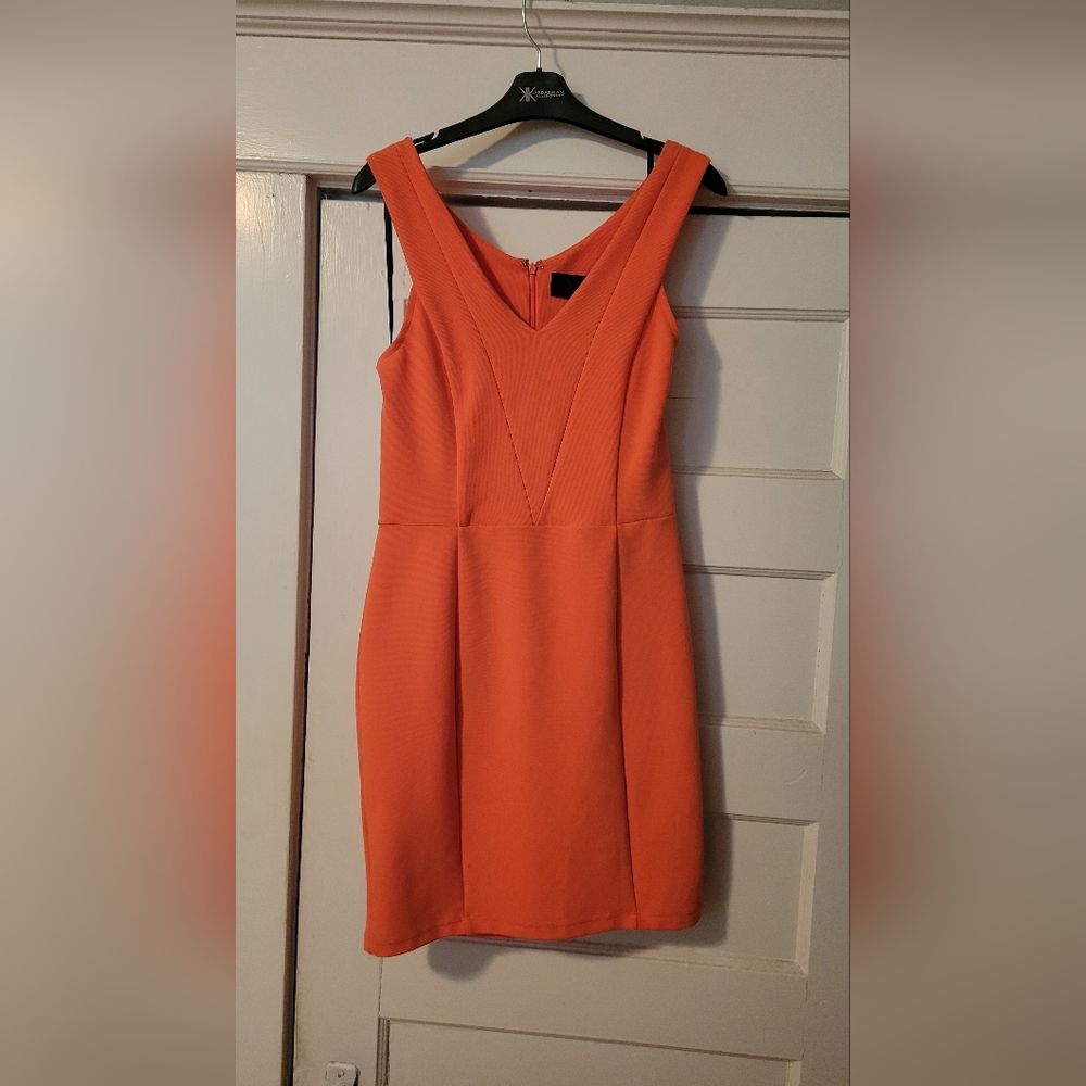 Orange Kardashian Kollection Cocktail Dress